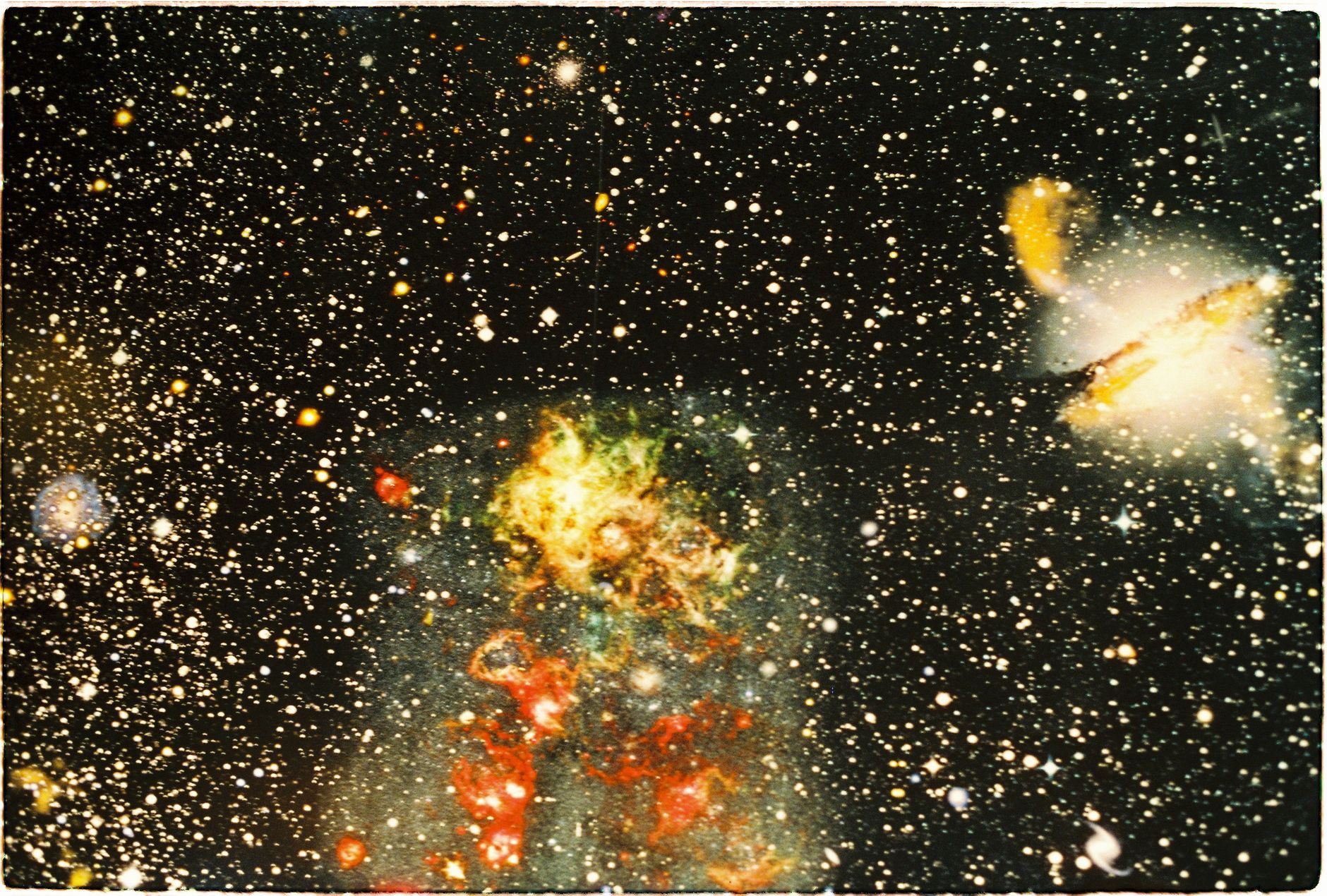vibrant nebula and galaxy in outer space
